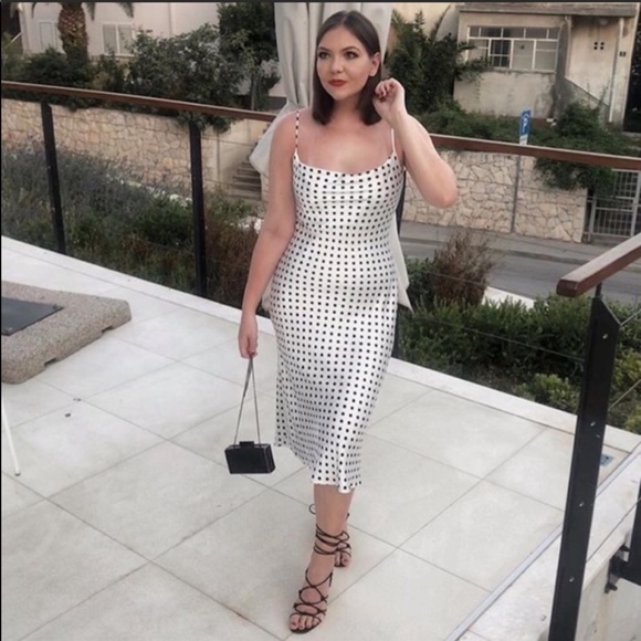 polka dot slip dress zara